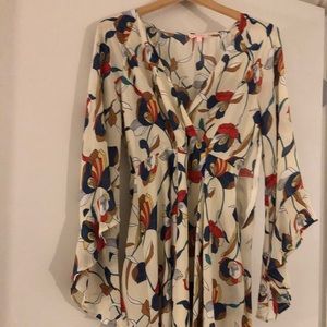 re:named Long sleeve floral mini dress
